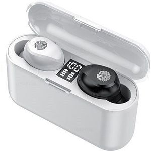 H & Een Tws 5.0 Draadloze Hoofdtelefoon Bluetooth Oortelefoon Met Microfoon Sport Waterdichte Touch Control Draadloze Koptelefoon Headsets