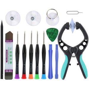 12 Pcs Professionele Mobiele Telefoon Reparatie Tools Opening Lcd-scherm Reparatie Gereedschap Tangen Zuignap Schroevendraaiers Voor Iphone Samsung