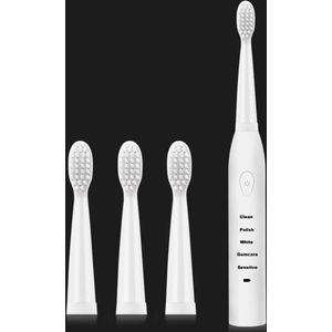 Elektrische Tandenborstel Sonische Tandenborstel Waterdichte Oplaadbare Timer voor volwassenen met 4 Vervanging Heads Krachtige Tand Borstels