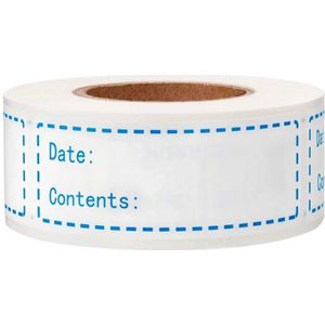 150Pcs/Roll Keuken Stickers Koelkast Vriezer Voedsel Opslag Datum Inhoud Etiketten Voor Container Verpakking