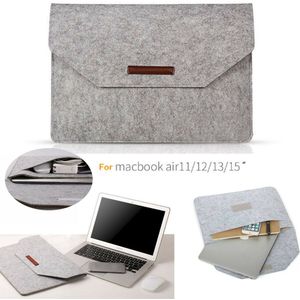 Voor Apple Macbook Air Pro 11 ""13"" 15 ""Wollen Envelop Laptop Tas Cover Sleeve case Draagbare Geval