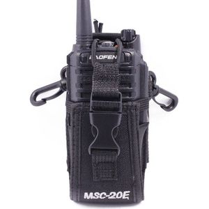 MSC-20E Draagbare Nylon Radio Pouch Carry Case Handsfree Houder Voor Motorola GP340 GP328 GP68 GP88 Baofeng UV5R UV-82/888S/9R