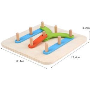 Geometrische Alfabet Kolom Digitale/Brief/Dier Puzzel Houten Brain Teaser Kinderen Verbeelding Educatief Jigsaw Baby Speelgoed