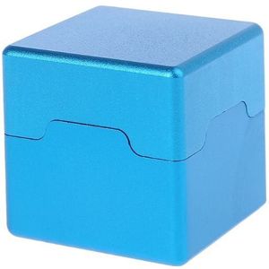 Pocket Biljartkeu Krijt Houder Aluminium Draagbare Mini Cue Tips Krijt Zwembad Krijt Carrier Case Box 3x3x3cm