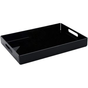 Rechthoek Gerecycled Acryl Dienbladen Platter Voor Binnen En Buiten Serveren Gebruik 11.81x7.87x1.97inch.