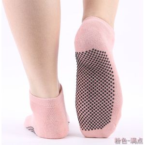 Vrouwen Sport Anti-Slip Sokjes Backless Ademend Siliconen Stippen Ondergoed Dans Gym Fitness Pilates Katoen Lingerie