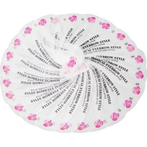 24 Stks/partij Brow Painted Wenkbrauwpotlood Stencils Model 24 Stijlen Template Stencil Voor Eye Wenkbrauw Shaper