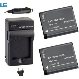 DMW-BCN10, BCN10, DMW-BCN10E BCN10E Batterij + Lader voor Panasonic Lumix DMC-LF1, Lumix LF1 Camera.