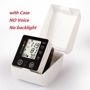 Engels Voice Manchet Pols Bloeddrukmeter Bloeddruk Presure Meter Monitor Hartslagmeter Draagbare Tonometer Bp Met Case