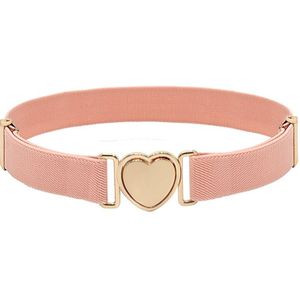 Kids Verstelbare Elastische Stretch Riemen Broeksbanden Met Magnetische Hart Gesp Voor Peuter Meisjes Schooluniform Broek Jeans