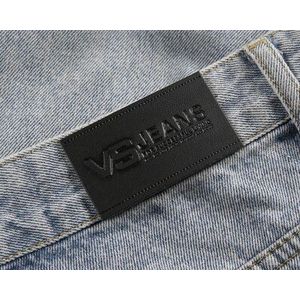 Jeans Label Op Voorraad/Pu/Card Tags Universele Jeans Lederen Patch Labels Goede Lederen Label Voor Jeans 100 Stks/partij