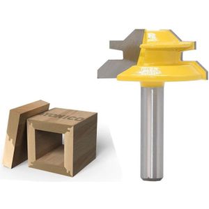 45 graden 1/2 1/4 1/8 Schacht Hout rand Mijter Frees Tenon Cutter Frezen voor Houtbewerking