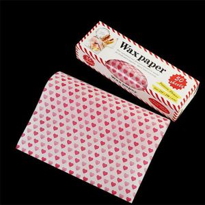 Wax Papier Food Grade Vet Papier Voedsel Wrappers Inpakpapier Voor Brood Sandwich Hamburger Frietjes Oliepapier Bakken Tools 50 Stuks