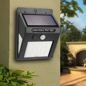 20 30 Leds Solar Oplaadbare Led Solar Lamp Outdoor Tuin Lamp Decoratie Pir Motion Sensor Wandlamp Waterdicht
