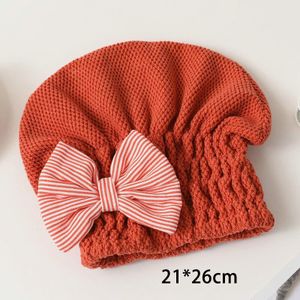 Koraal Fluwelen Bad Accessoires Met Strik Droog Haar Handdoek Sneldrogend Haar Cap Super Absorberende Voor Vrouwen Draagbare Douche cap
