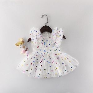 Meisje Jurk Zomer Pasgeboren Baby Jurk Polka Dot Baby Meisje Kleding Eerste 1st Verjaardag Jurk Voor Baby Meisje prinses Jurk