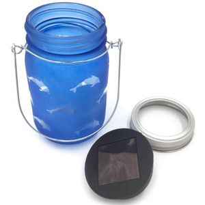 Solar Batterij Aangedreven Glazen Pot Opknoping Licht Waterdicht Tuin Patio Lantaarn Lamp Xmas Tree Desktop Decoratie
