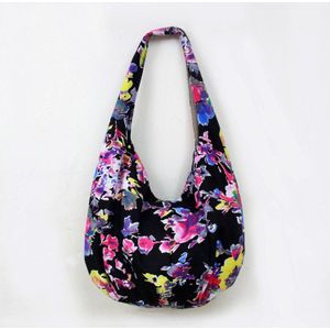 Grote Hobos Bohemian Jood Hippie Tassen Schoudertas Vrouwen Handtassen Etnische Bloemen Katoen Canvas Tas Tassen Vrouwen