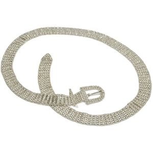 Officiële 105cm luxe vrouwen strass riem bling handgemaakte bruid trouwjurk riem strass ketting riem