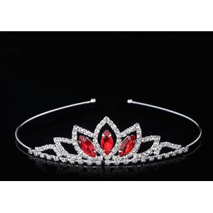 Ainameisi Crystal Glas Crown Hoofdband Kinderen Meisje Prinses Kroon Hoofdtooi Bruiloft Haar Accessoires Party