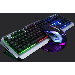 Gaming Keybord En Muis Gamer Toetsenbord Met Twee Kleuren Spuitgieten Keycap Backlit Waterdicht Voor Pro Gamer