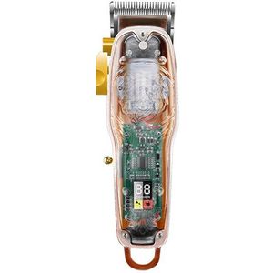 Kemei Transparante Cover Tondeuse Voor Olie Hoofd Mannen Usb Opladen Professionele Lcd Display Tondeuse Voor Stylisten