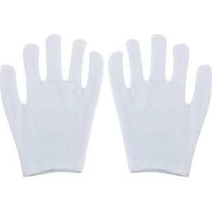 1/5/10/20/50/100 Paar Witte Katoenen Handschoenen Arbeid Handschoenen Werk Veilig schoonmaken Tuinieren Etiquette Levert