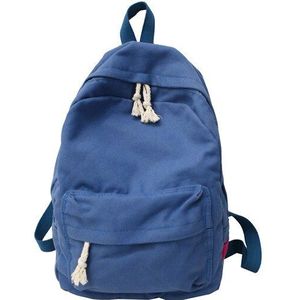 Canvas Rugzak Vrouwen Grote Capaciteit Schooltassen Casual Effen Kleur Reizen Laptop Rugzak Tiener Meisjes Bookbags Rugzak Vrouwelijke