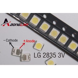 3528 2835 3V Smd Led 1W Lg 1000 Stks/partij Koud Wit 100LM Voor Televisie Led Backlight