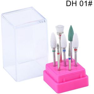 7Pcs Keramische Nail Boren Set Pedicure Boor Vervanging Boren Voor Elektrische Nagel Boor Machine Acryl Nail art Tool