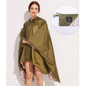 Volwassen Waterdicht Mode Mannen Vrouwen Omkeerbare Slijtage Lange Regenjas Mantel Poncho Met Kap Voor Reizen