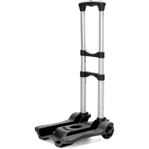 Silverline Opvouwbare Trolley – 25 Kg Draagvermogen, Rubberen Wielen, Telescopische Handgreep, Lichtgewicht En Compact Opvouwbaar
