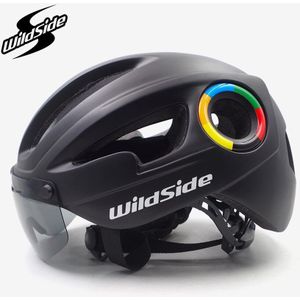 Ultralight Fietshelm Mannen Vrouwen Road Mtb Mountainbike Helm Met Lenzen Casco Ciclismo Race Fiets Helm Apparatuur
