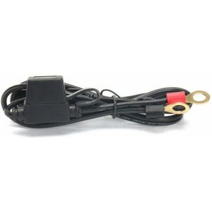 Motorfiets Acculader Kabel Zwart 12-24V Adapter 10A Weerbestendig