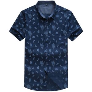 9XL8XL Plus Size Mannen Hawaiian Korte Mouw Mannelijke Luxe Katoen Aloha Bloem Bloemen Gedrukt Casual Shirt Kleding Zomer