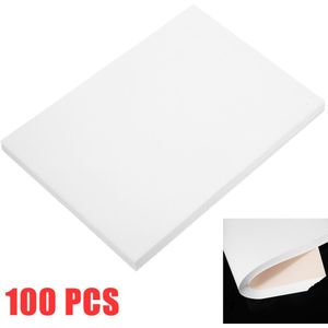 100 Vellen T-shirt A4 Sublimatie Glad Wit Warmte-overdracht Papier Voor Polyester Katoen Persoonlijk