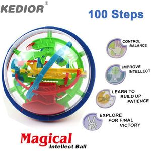 100 Stappen 3D Magic Intellect Doolhof Bal Voor Kinderen Balans Logic Vermogen Puzzel Spel Speelgoed Educatief Training Tools