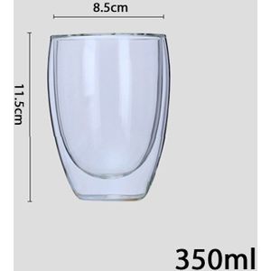 Double Wall Creatieve Koffie Theekopje Sap Mokken Melk Cafe Cup 1 pc 80-650 ml Hittebestendig bier Swig Cocktail Bril Verre