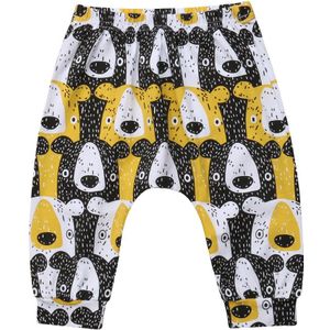 Pasgeboren Baby Jongens Meisjes Bear Print Broek Joggingbroek Casual Loose Lange Broek Broek Bodems Babykleding