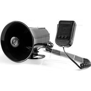 YHAAVALE 3 Tone Sound Car Siren Speaker,DV12V,50W Car Horn Vehicle Horn with Mic Loudspeaker Emergency Electronic PA System Poli