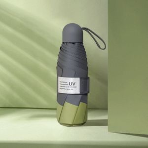 Draagbare Mini Clear Paraplu Vijf Opvouwbare Zonbescherming Paraplu Regen Vrouwen Kleine Kids Paraplu Mannen Anti Uv Parasol Paraguas