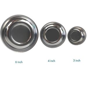 Roestvrij Staal Zware Magnetische Onderdelen Kom 3/4/6 Inch Ronde Magnetische Schroeven Moeren Bouten Gereedschap Onderdelen lade Houder