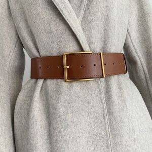 Mode Pu Leer Brede Riem Voor Vrouwen Alle-Wedstrijd Legering Pin Gesp Taille Riem Vrouwelijke Jas Jurk trui Decoratieve