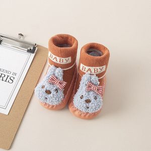 Geboren Kamer Sokken Baby Meisje Baby Cartoon Peuter Schoenen Sokken Antislip Leer Kinderen Floor Sokken Kamer kid Sokken 1-3 Jaar