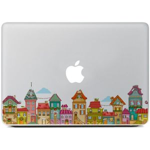 Dream town Vinyloverdrukplaatjesticker voor Macbook Pro/Air 11 13 15 Inch Laptop Case Cover Sticker