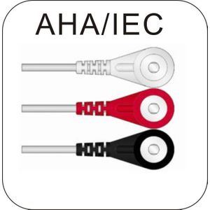 Een Stuk Ecg-kabel Met 5Leads, Clip Voor Hp Van Defibrilator Patiënt Monitor