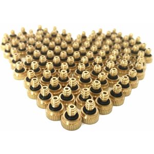 0.1 Mm Tot 0.8 Mm Outdoor Verneveling Koelsysteem Messing Fog Machine Nozzles Met Anti-Drip Zelfdichtende structuur 20 Stuks Per Lot