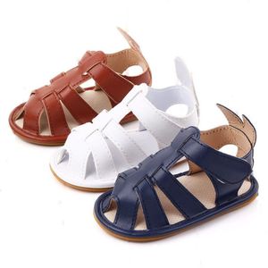 Pu Baby Sandaal Voor Pasgeboren Baby Meisjes Eerste Wandelaars Schoenen Zomer Baby Peuter Rubber Bottom Anti-Slip Kid schoenen