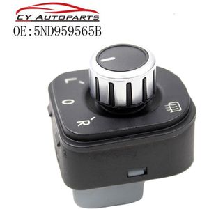 Chrome Power Zijspiegel Passen Schakelaarknop Voor Jetta MK5 Golf MK5 MK6 Konijn Eos Passat B6 3C Tiguan 5ND959565B