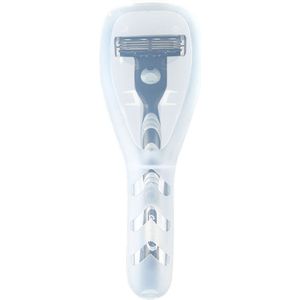 Draagbare Reizen mannen Razor Case Scheermesjes Plastic Opbergdoos Scheren Machine Container Houder Scheerapparaat Doos